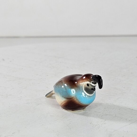 Hagen Renaker Quail Blue Bird Miniature Figurine - Picture 3 of 9